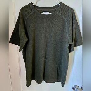 SATURDAYS SURF NYC Green Mesh Shirt Size Large